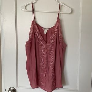 Pink/Mauve lacy lingerie top